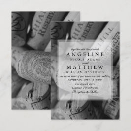 Convite Rustic Wine Themed Vineyard Weditation