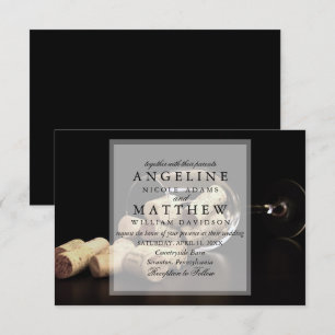 Convite Rustic Wine Themed Vineyard Weditation