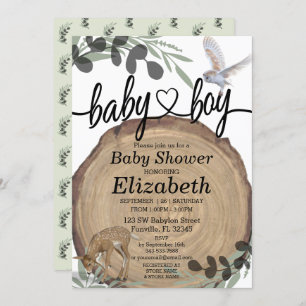 Convite Rustic Woodland