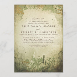 Convite Rustic Woodland Weding