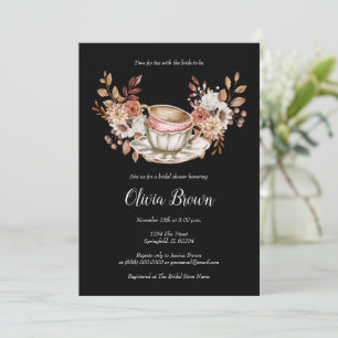 Convite Rústica Chá De Bridal Floral