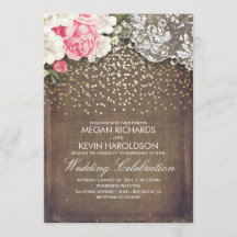 Rústico Burlap e Flores Rosa Casam Dourado