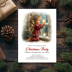 Convite Rústico de Natal para Cena de Natal Brilha
