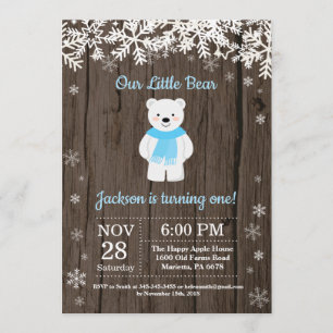 Convite rústico do aniversário do menino do