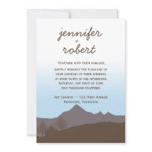 Convite rústico do casamento da aguarela da