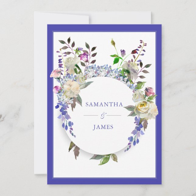 Convite rústico do casamento da peônia do país (Frente)