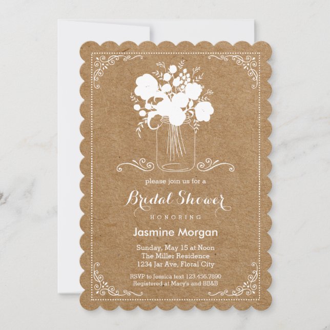 Convite rústico do dia das mães (Frente)