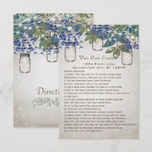 Convite Rústico e Romântico Mason Jar Sob as Estrelas