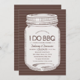 Convite Rústico eu faço o chá dos casais do frasco de