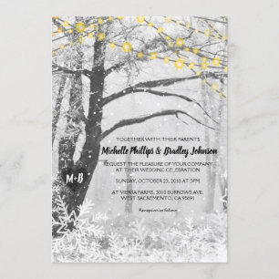 Convite rústico original do casamento da luz da