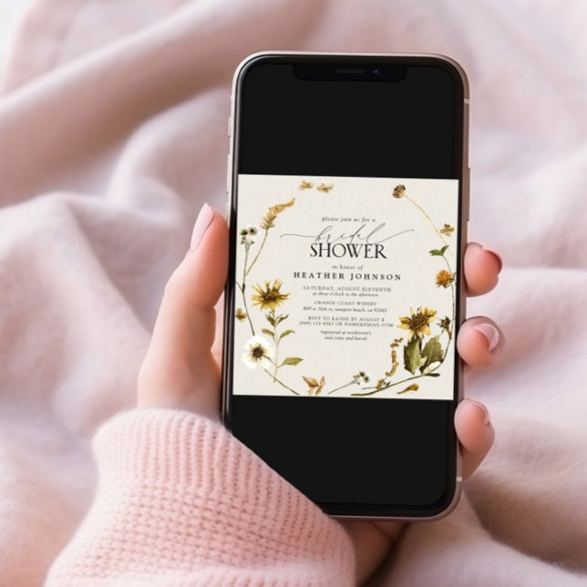 Convite Rústico País Chá de panela de cupão de girassol (Criador carregado)