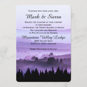 Convite Rústico para Casamento de Montanha Rústi