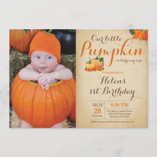 Convite rústico primeiro Bday do aniversário da