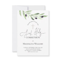 rústico ramo de oliveira católico Primeira Comunhã