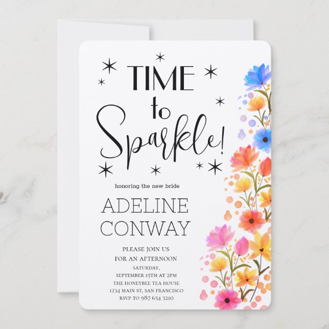 Convite Rústicos Blooms e Sonhos Bridais (Frente)