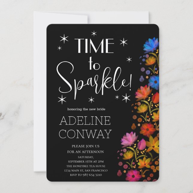 Convite Rústicos Blooms e Sonhos Bridais (Frente)