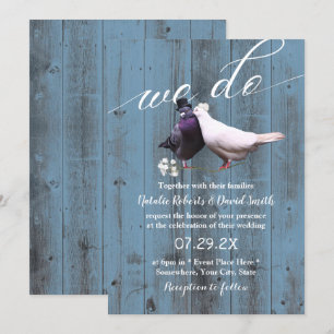 Convite Rústicos Pássaros Rústicos Casamento De Pão Az