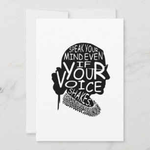 Convite Ruth Fale Sua Mente Mesmo Se Sua Voz Agitar T-