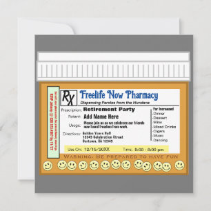 Convite RX da Parte de Reforma para Divertimento