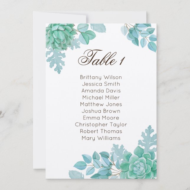 Convite Sábado de casamento bem sucedido. Cacto russo (Frente)