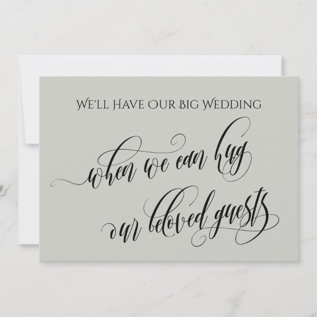 Convite Sábio Leve Quando Podemos Abraçar Você Adiou O Cas (Frente)