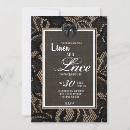 Convite Saco de aniagem, Linho e costume de casamento de r