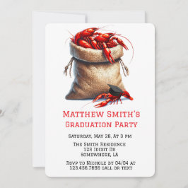 Convite Saco De Festa de formatura De Lagosta