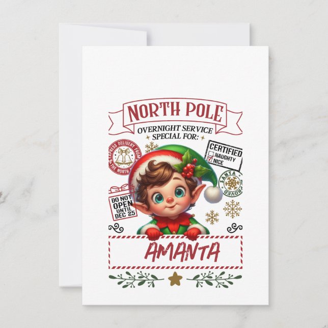 CONVITE SACO DE PRESENTE DE NATAL COM SEU NOME C (Frente)