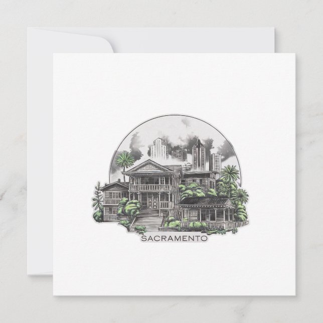 Convite Sacramento City California USA (Frente)