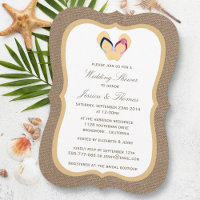 Sacudir Flop Sandy Beach No Chá de casamento Burla