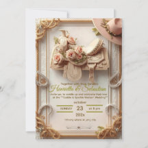 Saddle & Sparkle - Rustic Western Weding Invitati