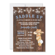 Saddle Up a Little Cowboy é o seu Chá de fraldas I