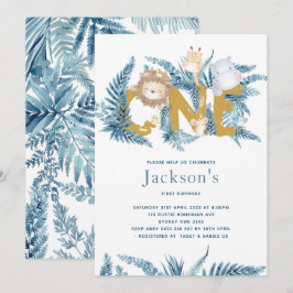 Convite Safari Animal Primeiro Aniversário