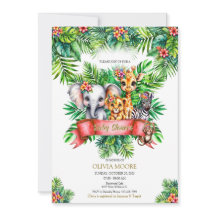 Safari Chá de fraldas Wild One está a caminho