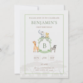 Convite Safari Crest