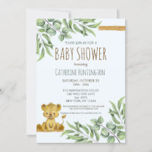 Safari Jungle Lion Books para Chá de fraldas