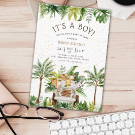 Convite Safari Jungle Zoo Boy Invitati