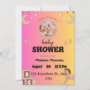 Convite Safari Soirée: O Chá de fraldas de Bernadette Cele