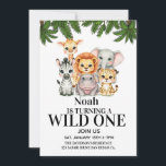 Convite Safari Wild One Birthday<br><div class="desc">Safari Wild One Birthday Invitation</div>