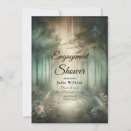 Convite Sage Green Enchanted Forest Radiance Shower