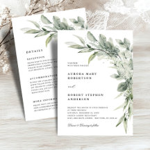 Sage Green Eucalyptus Todos em Um Casamento Detalh
