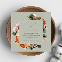 Sage Green Floral Garden Wedding