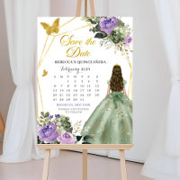 Sage Green Lilac 15 Años Salve O Calendário De Dat