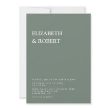 Sage Green Minimalist Simple Modern wedding