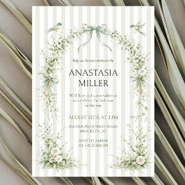 Convite Sage Green Nesting Party Baby Shower