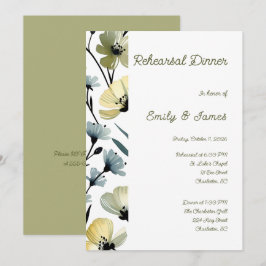 Convite Sage Green & Soft Yellow Botanical Wedding