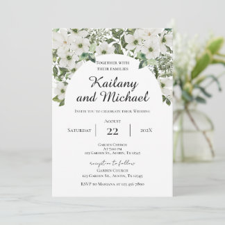 Convite Sage Greenery Wedding Invitation