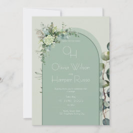 Convite Sage Wedding Invitation