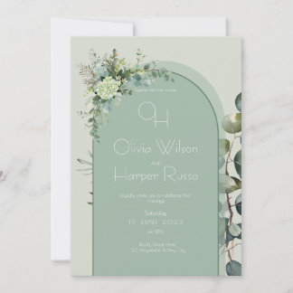 Convite Sage Wedding Invitation