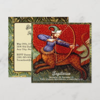 Sagittarius Horoscópio Zodiac Arte Medieval Aniver